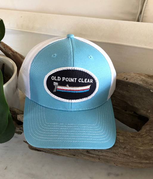 Light Blue Trucker Caps | White Front 12 Pack