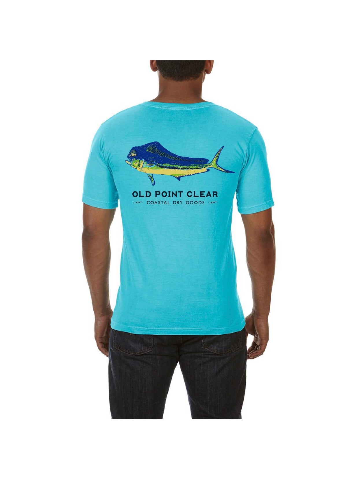 Mahi Mahi T-Shirt - Lagoon – Old Point Clear Coastal Dry Goods